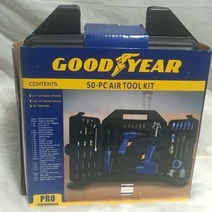 New Good Year 50-PC Air Tool Kit Pro Performance (Handle On Case Is Broken)